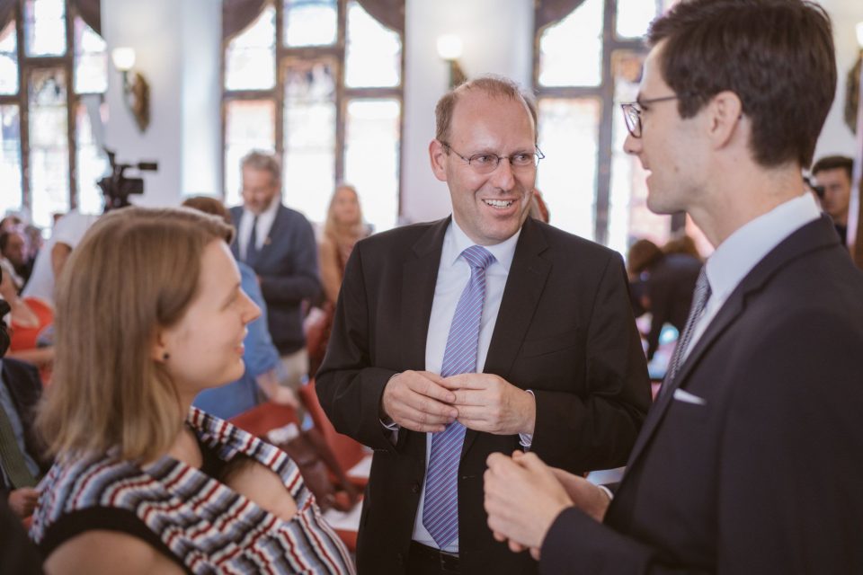 Im Gespräch mit Kollege und ehemaligen Vorgesetzten Oberbürgermeister Dr. Bernd Vöhringer aus Sindelfingen. | 2. Juli 2018